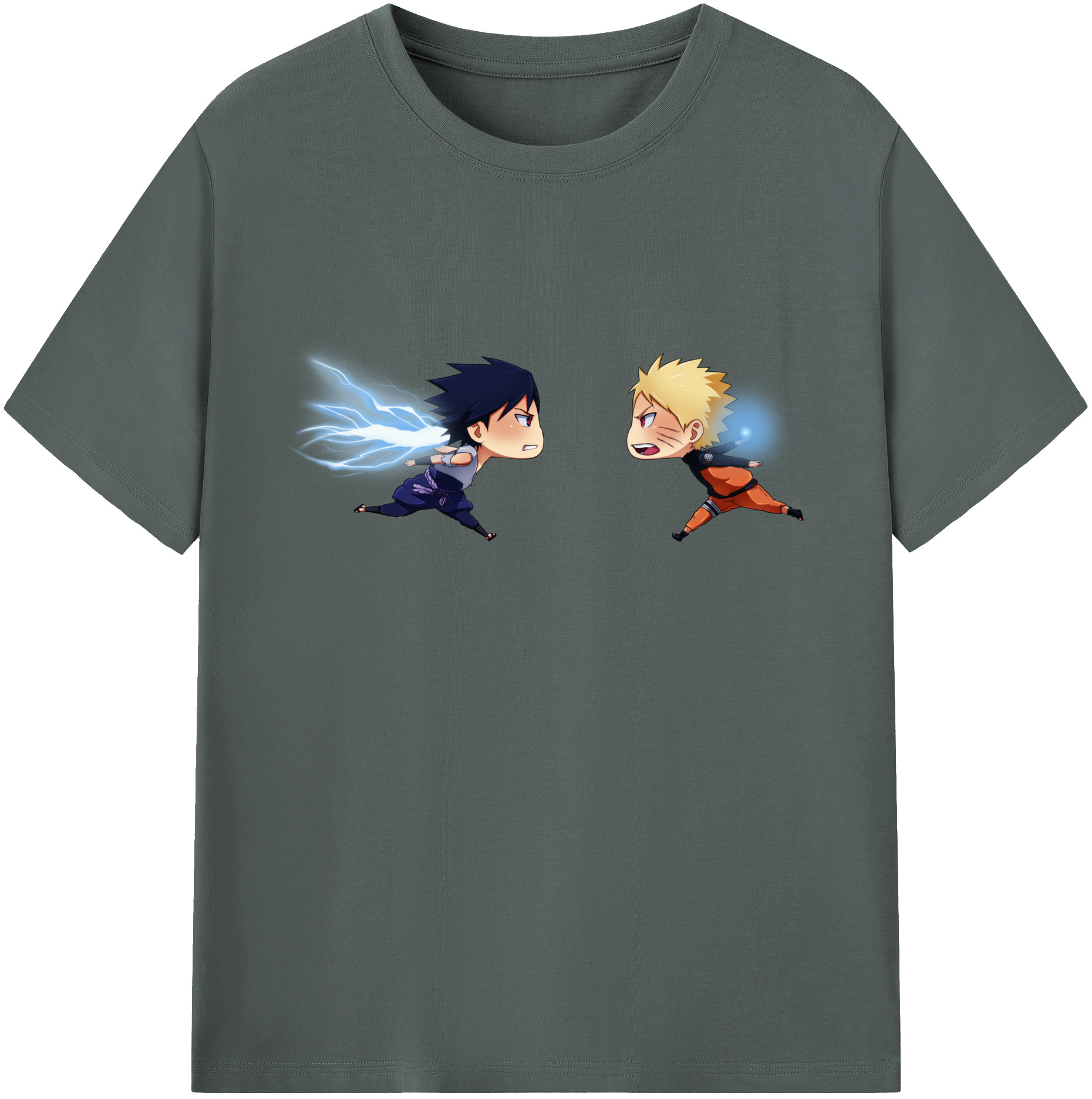 （画像用） NARUTO -ナルト- うずまき ナルト Uzumaki Naruto 綿100％ メンズ半袖Tシャツ｜肌触りやわらか＆通気性